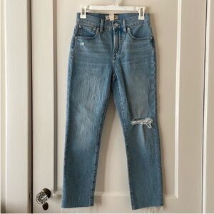 NWOT Madewell Perfect Vintage Distressed Jeans Size 25 Petite